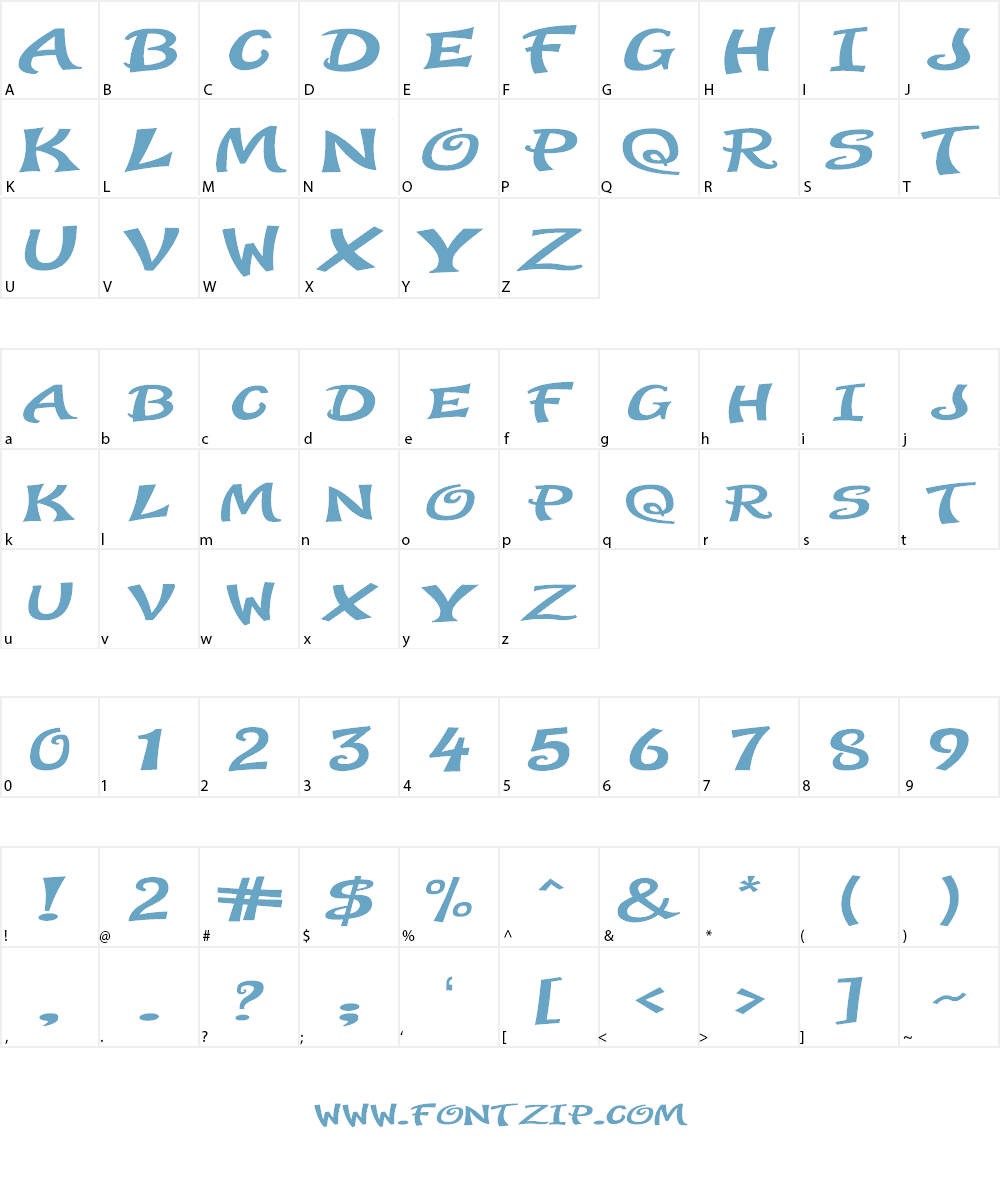 Halloween Time Font Character